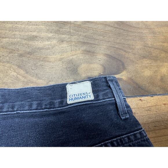 Citizens Of Humanity Melanie High Rise Crop in Black Hawk Jeans Size 26 - Picture 9 of 12